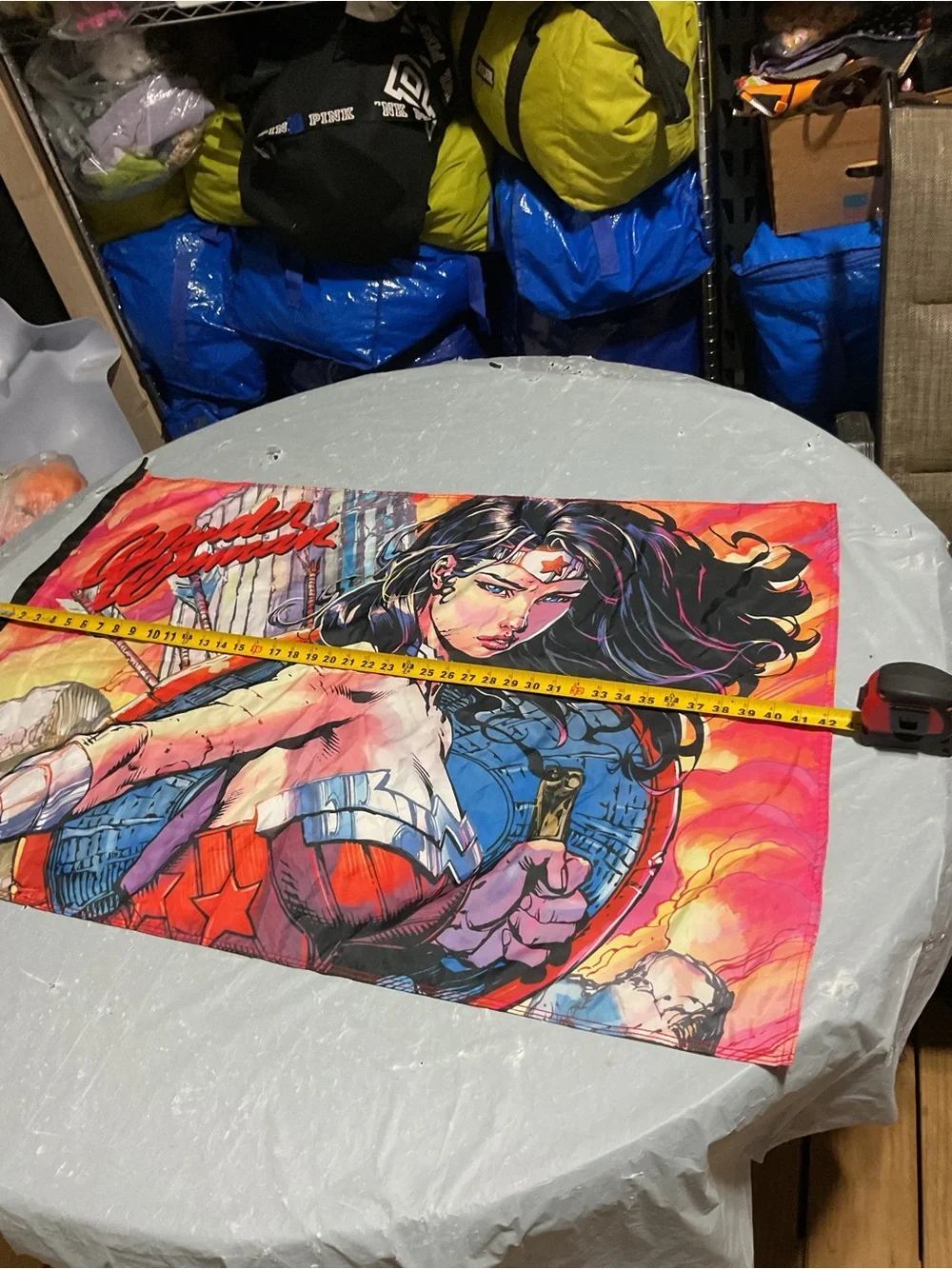 DC Wonder Woman wall decor- Red, Blue, Yellow, Pink